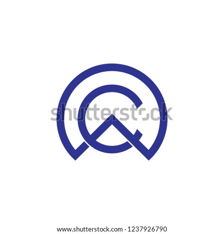 abstract letter c linked circle logo