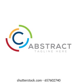 Abstract letter C logo