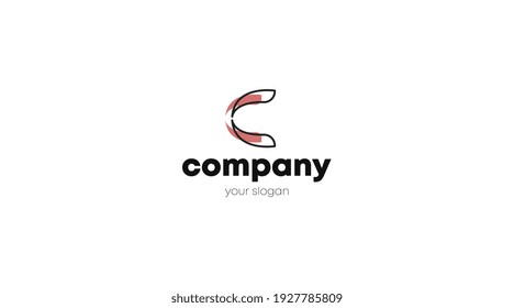 Abstract Letter C Logo Concept Vector.