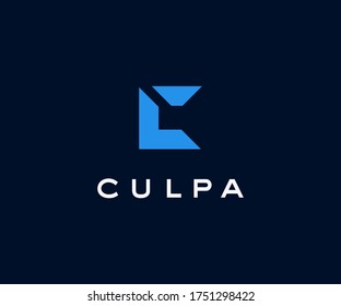 Abstract letter C logo design vector template