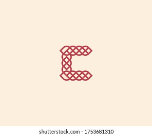 Abstract letter C logo design vector template