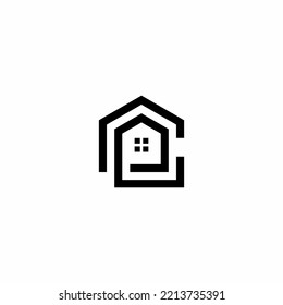 Abstrakter Buchstabe C Logo-Design für Immobilienunternehmen