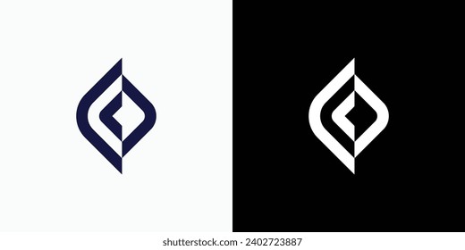 Design des abstrakten Buchstabens C Logo