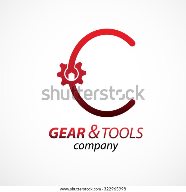 Abstract letter C logo Gear and wrench\
industrial service logo template icon vector design,Corporate\
logotype for production or service and maintenance business.\
Network computers\
application