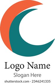 Abstract Letter C logo Icon Vector Illustration Cresent Moon Logo