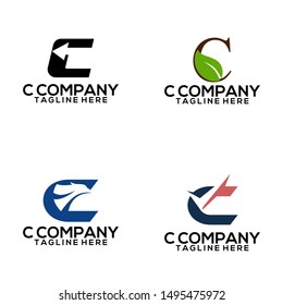 Abstract Letter C Logo Template Vector. Business Logo Concept