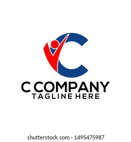 Abstract Letter C Logo Template Vector. Business Logo Concept