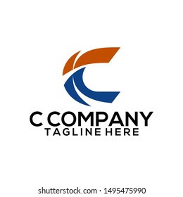 Abstract Letter C Logo Template Vector. Business Logo Concept