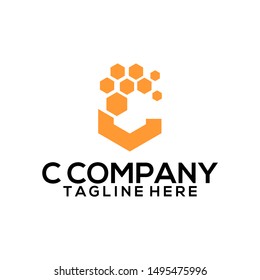 Abstract Letter C Logo Template Vector. Business Logo Concept