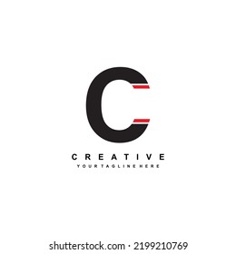 Abstract Letter C Logo. Letter C Logo Template Design. Letter C Icon. Suitable For Company Logos, Business Logos, Sports Logos, Technology, Product Marketing, Etc.