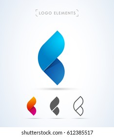 Abstract letter C logo template. Application icon