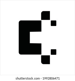 abstract letter c logo vector. creative letter c design logo illustrations