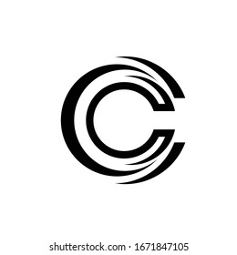 Abstract Letter C logotype. Suitable for trademarks, company logo, and other. Template  Vector Illustration
