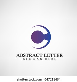 Abstract Letter C logotype. Suitable for trademarks, company logo, and other. Vector Illustration