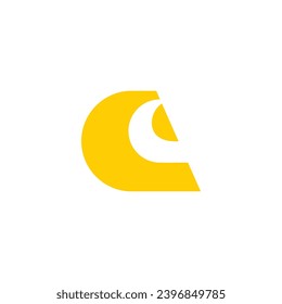 abstract letter C modern concept logo template