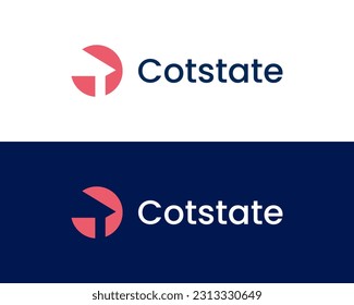 Abstract Letter C, Real estate, Construction logo icon