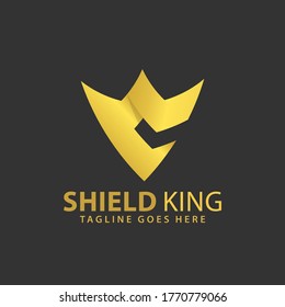 Abstrakter Buchstabe C mit geflügelten King-Logos Design-Vektorgrafik Vorlage Stock Premium