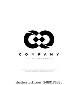abstract letter CC business logo Premium Design