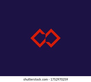 Abstract letter CC logo design vector template