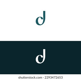 Abstract letter CD, DC, D logo.