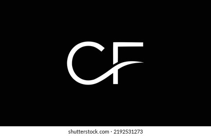  Abstract letter CF logo. This logo icon incorporate with abstract shape in the creative way. 