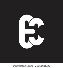 Abstract letter CH logo, unique modern branding business vector H negative space logo