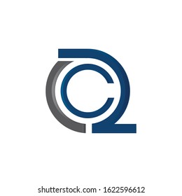 abstract Letter CO for business vector Logo design template.