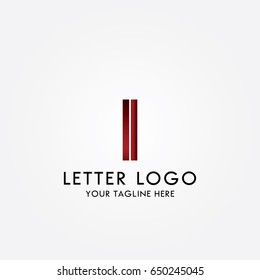 I abstract letter concept logo template. Vector letter logo.