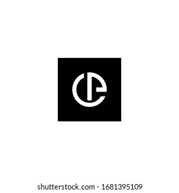 Abstract letter CP logo vector