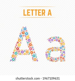 Abstract Letter A With Creative Design