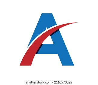 Abstract A letter Creative Logo design. Modern vector Icon
