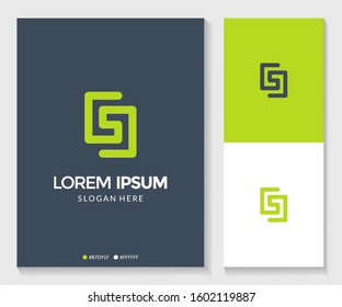 Abstract letter CS logo. Modern template design. Vector illustration