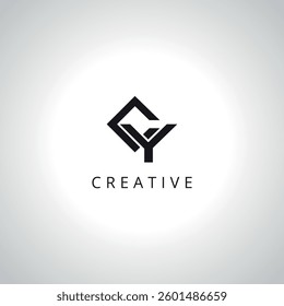 Abstract Letter CY YC Monogram Logo Template With Vector Eps.
