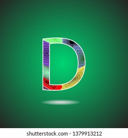Abstract Letter D