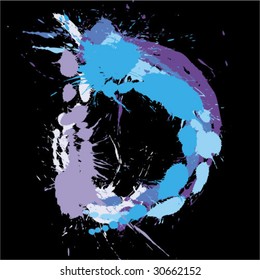 Abstract letter D