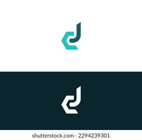 Abstract letter D, CD, DC logo.