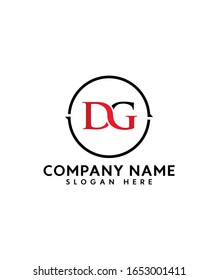 Abstract letter D & G linked  logo design template elements