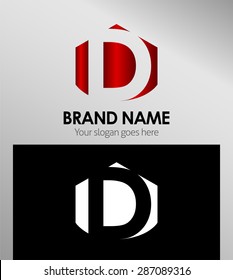 Abstract Letter d Icon
