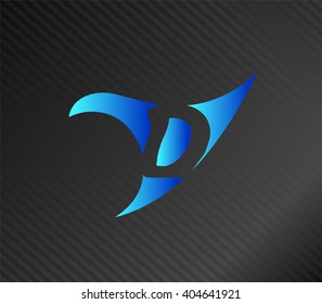 Abstract Letter d Icon
