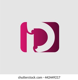 Abstract Letter d Icon
