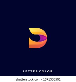 Abstract Letter  d Illustration Vector Design template. Suitable for Creative Industry, Multimedia, entertainment, Educations, Shop, and any related business