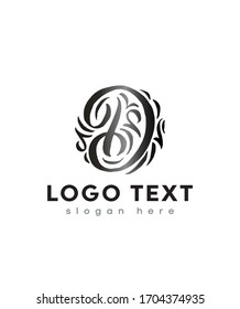 Abstract  Letter D Initial beauty monogram and elegant logo design, handwriting logo of initial signature, Photography, wedding, fashion, floral and botanical with creative template design