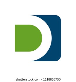 Abstract Letter D Logo