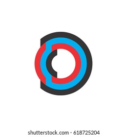 Abstract letter D logo