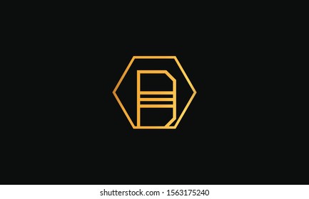 Abstract letter D logo design. Creative,Premium Minimal emblem design template. Graphic Alphabet Symbol for Corporate Business Identity. 