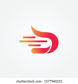 Abstract Letter D Logo Design Vector Template