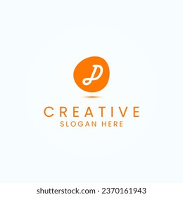 Abstract Letter D Logo Design Vector Template