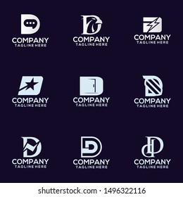Abstract Letter D Logo Template Vector. Alphabet Logo Concept