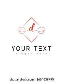 Abstract letter D logo template, vector logo for business and company identity 
