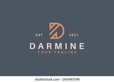 Abstract Letter D Logo Template for Business.